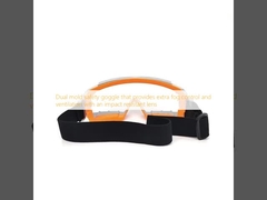 Double lunettes de sécurité moulé qui fournit un contrôle supplémentaire du brouillard et de la ventilation avec une lentille résistante aux chocs