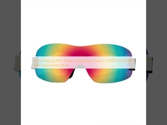 Anti-impact pour les courses de chevaux, lunettes de parachute UV400 avec ceinture réglable