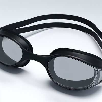 Black Anti Fog Swimming Goggles with UV Protection